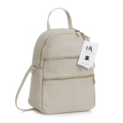 Rucsac dama din piele naturala DiAmanti Sarche Beige